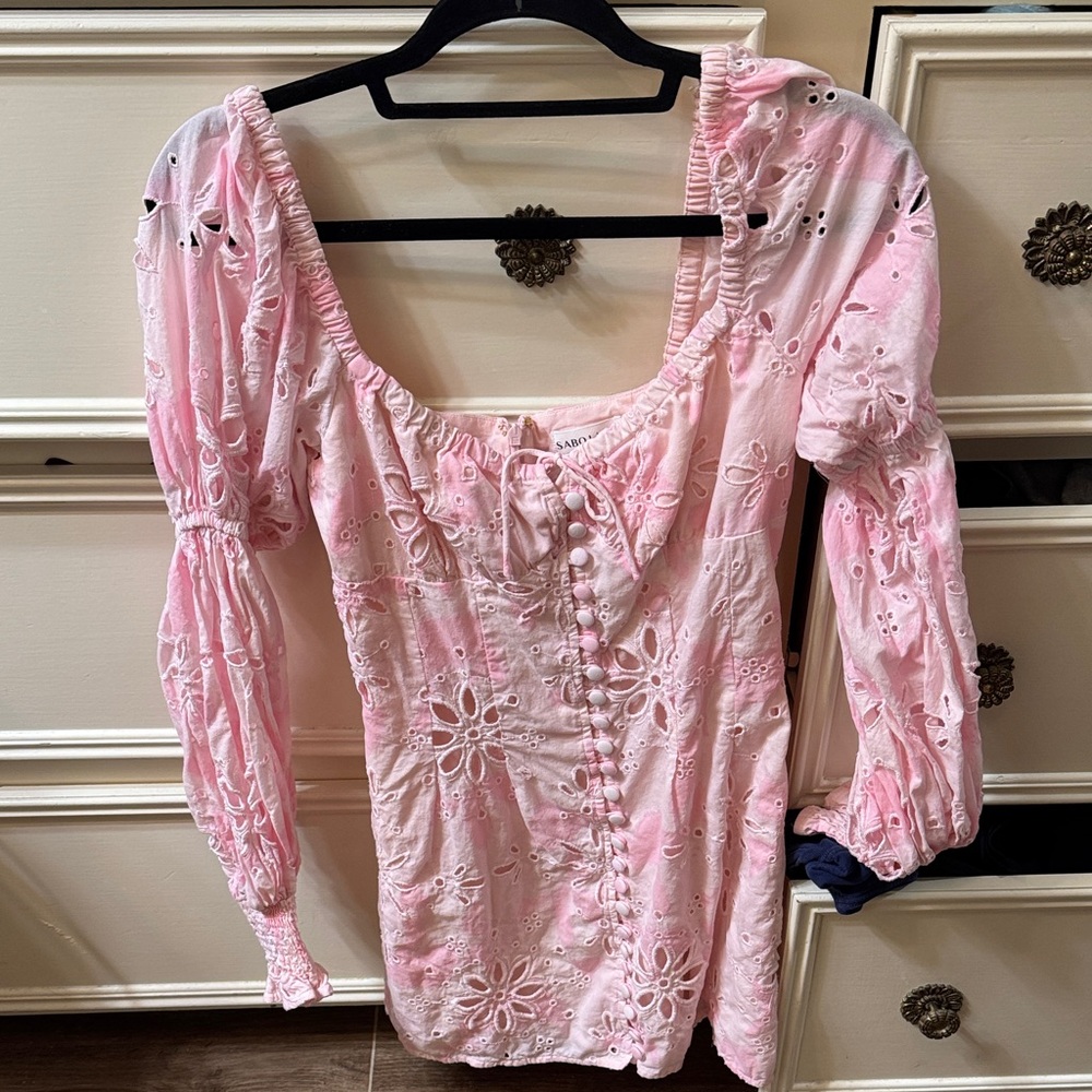 SABO luxe, Pink linen dress